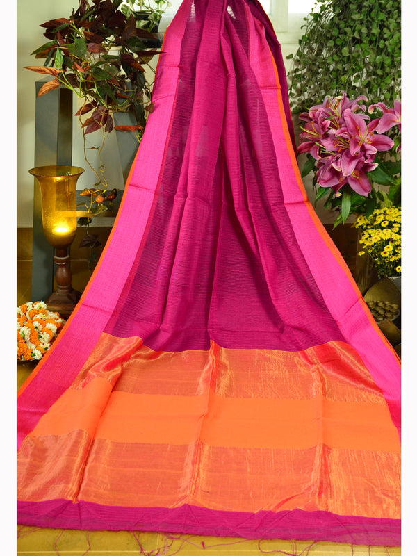JAQ JHIRI CHECK SAREE