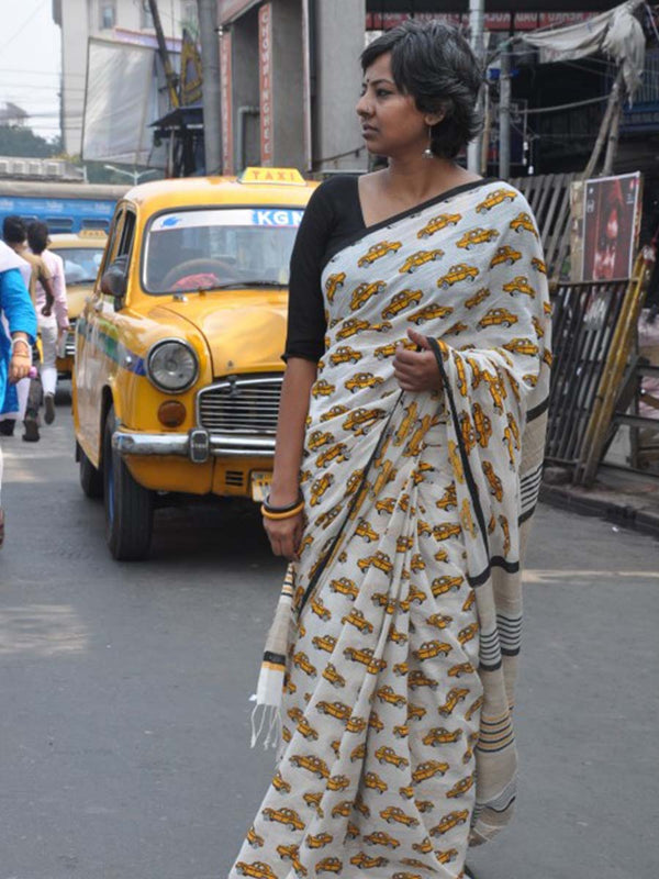 Print Saree ( Taxis )