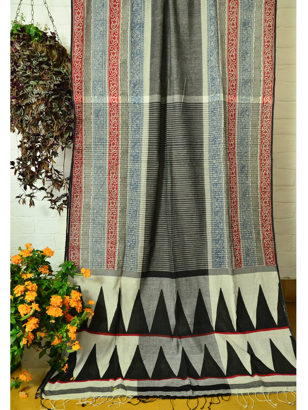 PRINT CHITA SAREE 04