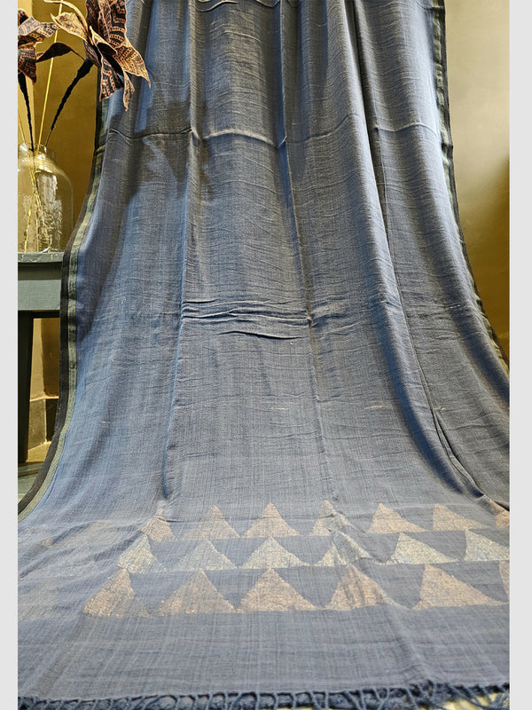COTTON TEMPLE ANCHOL SAREE