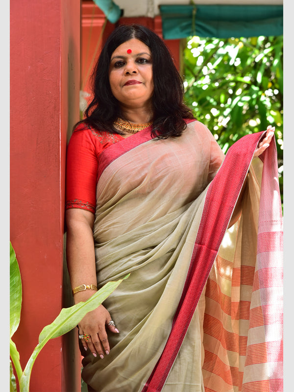 ZIGZAG NAKSHA BORDER SAREE
