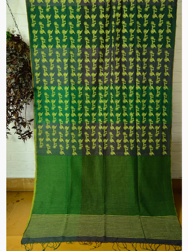 PRINT CHECK SAREE 02