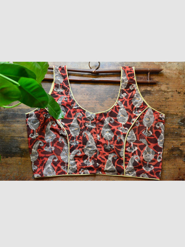 PRINT COTTON BLOUSE (SLEEVELESS) 10