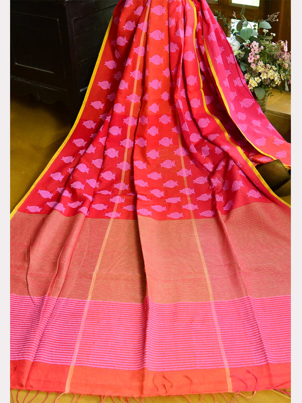 PECHANI (PRINT CHECK SAREE) 08