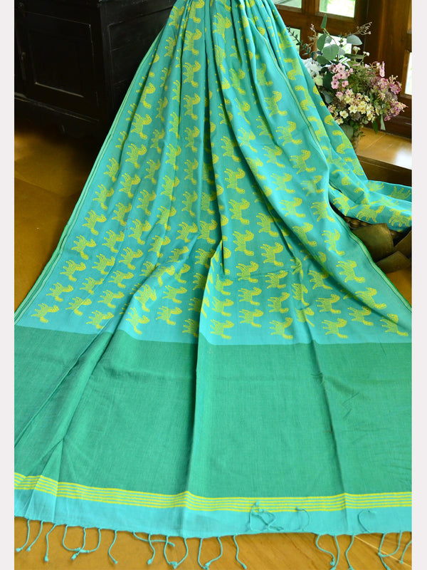 GHODA (PRINT CHECK SAREE) 11