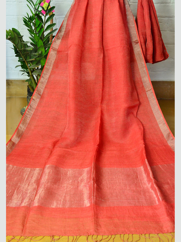 FINE LINEN SAREE 01