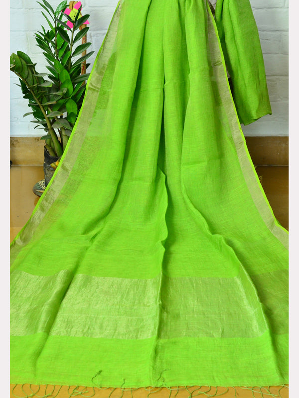FINE LINEN SAREE 06