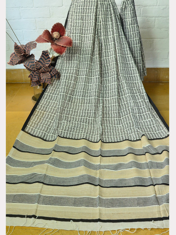 PRINT SILK COTTON SAREE 03