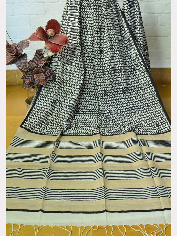PRINT SILK COTTON SAREE 06