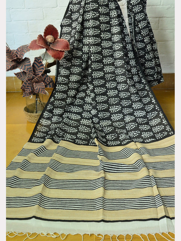 PRINT SILK COTTON SAREE 08