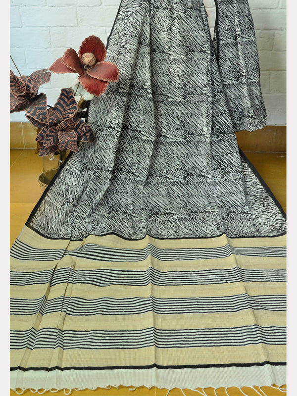 PRINT SILK COTTON SAREE 09