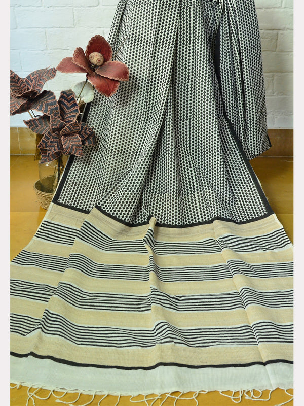 PRINT SILK COTTON SAREE 11