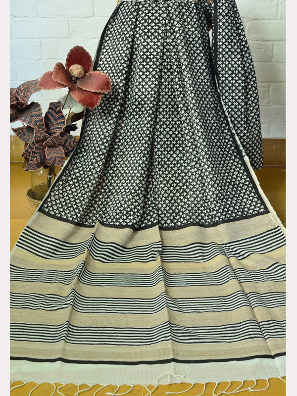 PRINT SILK COTTON SAREE 12