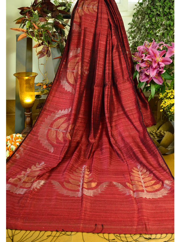 CHAMAN SEQUIN BORDER SAREE 02