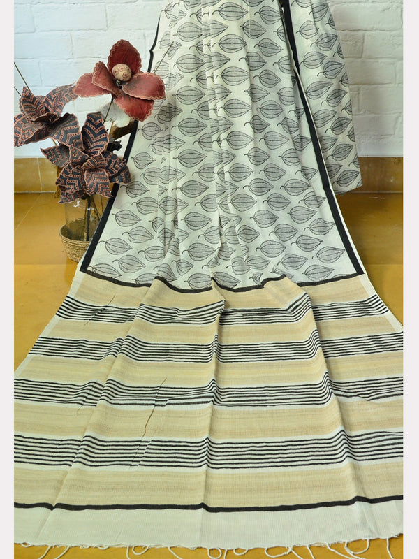 PRINT SILK COTTON SAREE 13