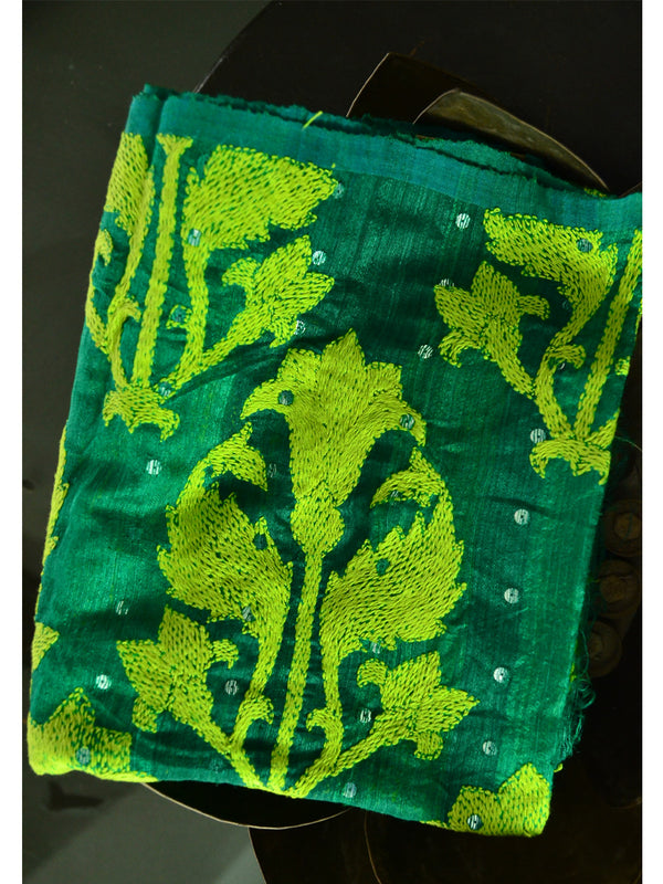EMB SILK BLOUSE PIECE-06