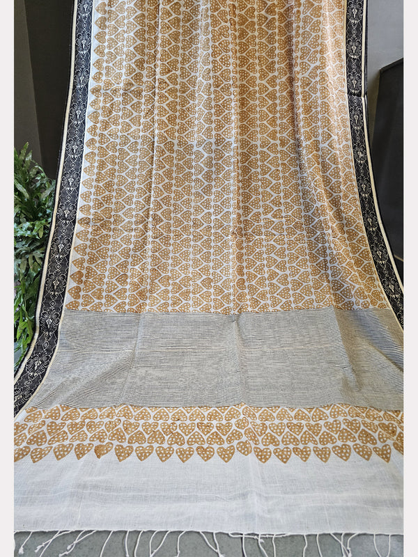 PRINT MINA BORDER SAREE