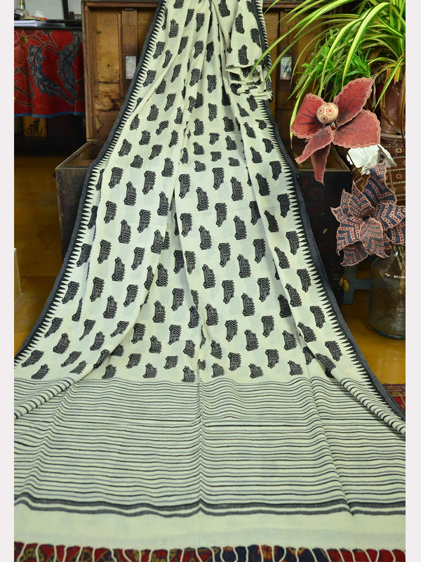 PRINT KORA SAREE 03