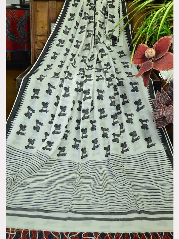 PRINT KORA SAREE 04