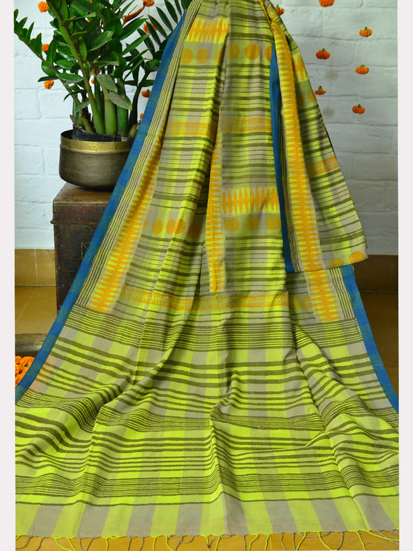 PRINT CHECK SAREE 04