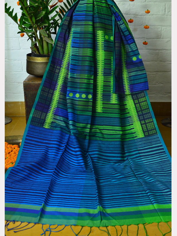PRINT CHECK SAREE 08