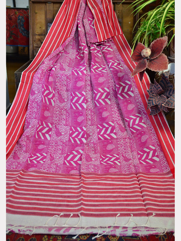 PRINT KORA SAREE 07