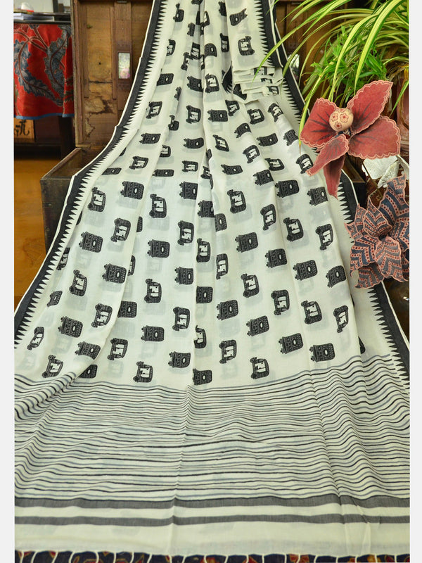 PRINT KORA SAREE 01