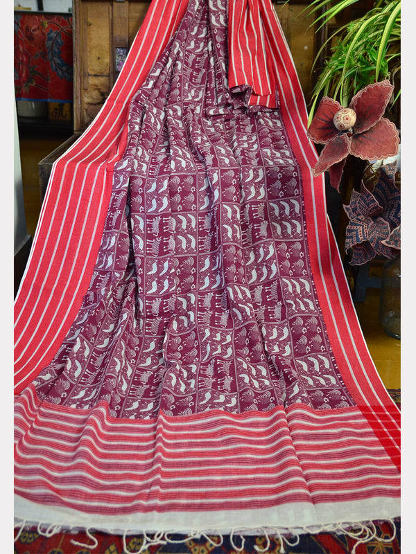 PRINT KORA SAREE 05