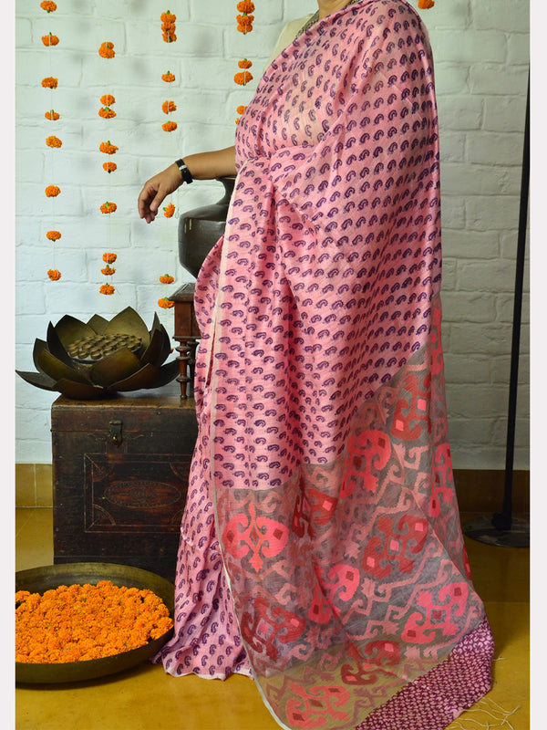PRINT PUSHPA ANCHOL SAREE
