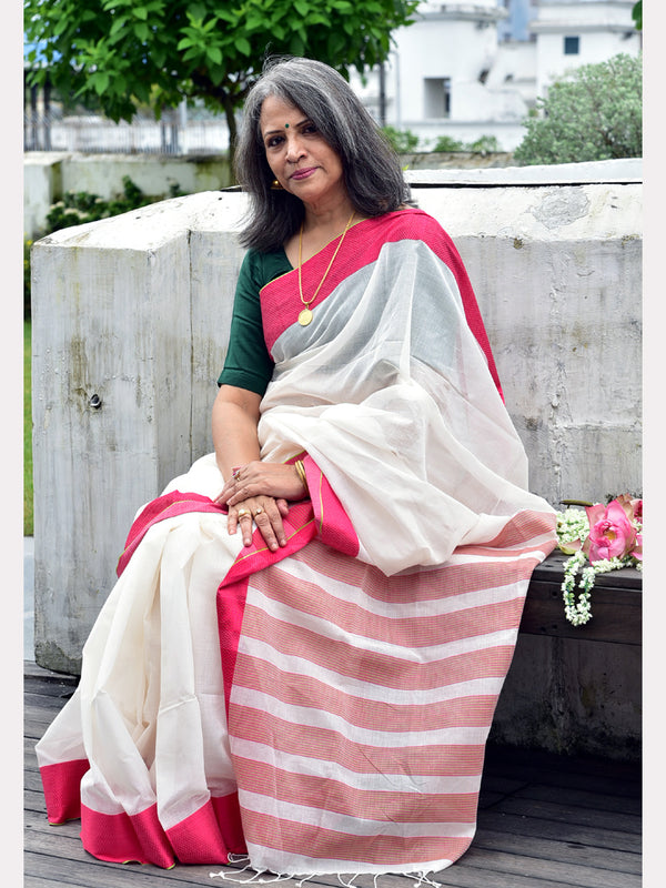 ZIGZAG NAKSHA BORDER SAREE 01