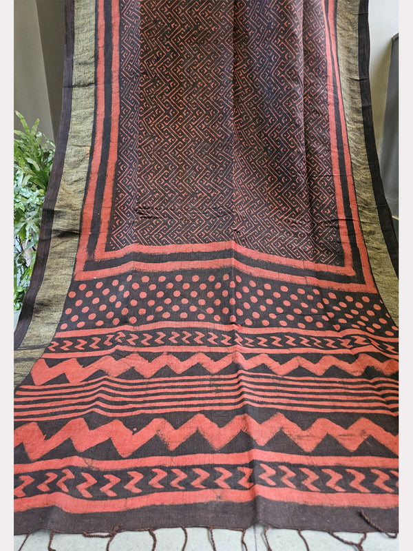 DABU B H LINEN SAREE