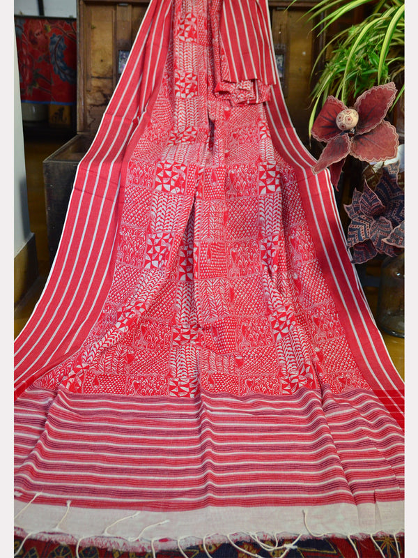 PRINT KORA SAREE 06