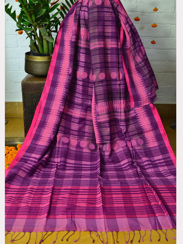 PRINT CHECK SAREE 07