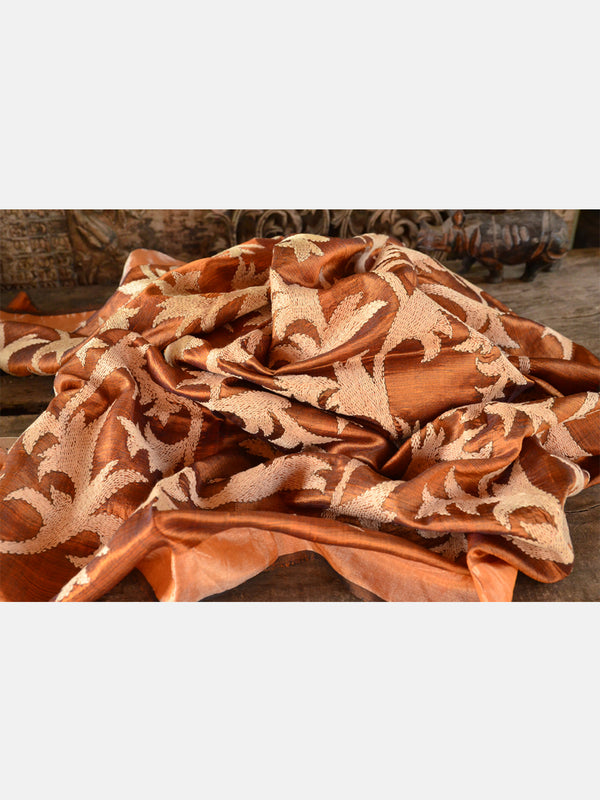 EMB SILK BLOUSE PIECE 01