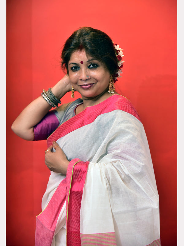 ZIGZAG NAKSHA BORDER SAREE 01