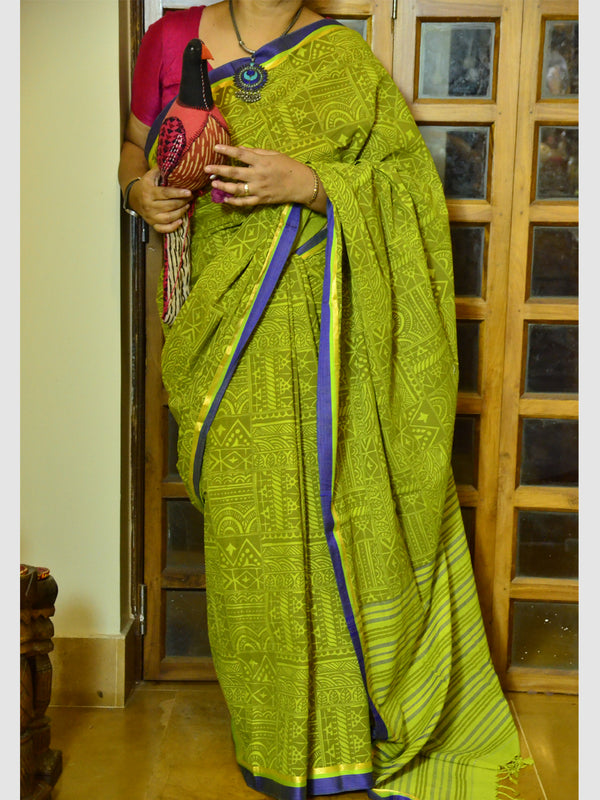 PRINT CHATAI JARI SAREE 02