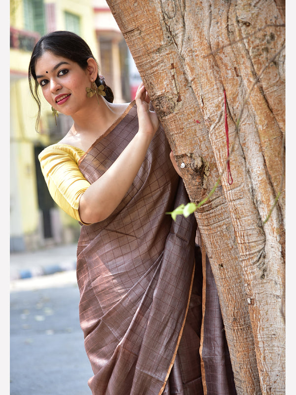 TUSSAR CHK SAREE 02