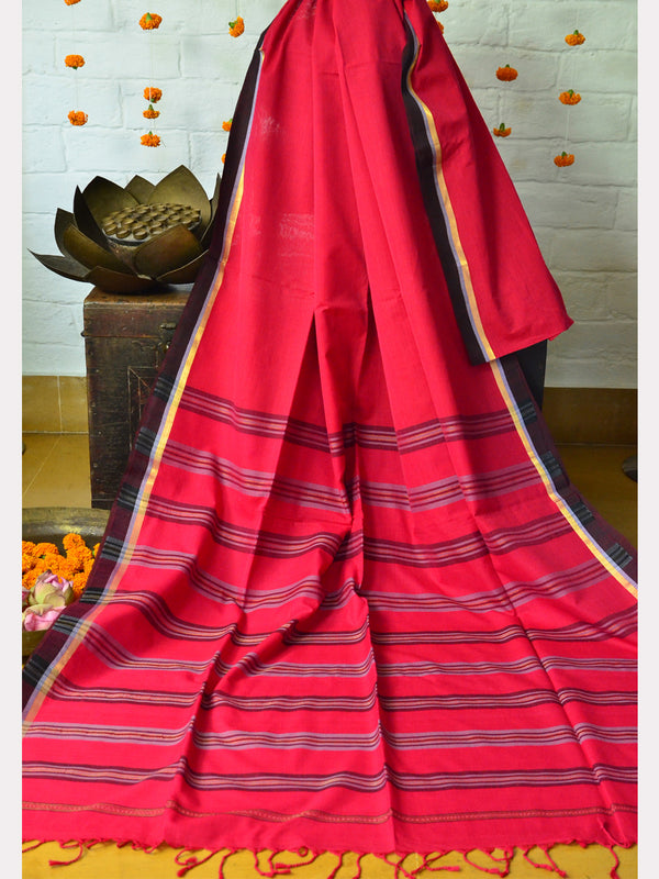 CHATAI COTTON JARI NAKSHA SAREE 01