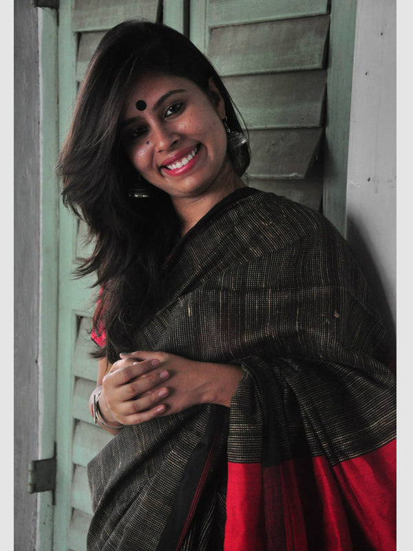 CREPE KANTHA SAREE