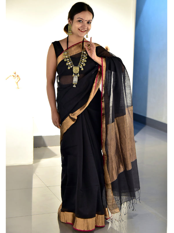 TISSUE BORDER SAREE 01