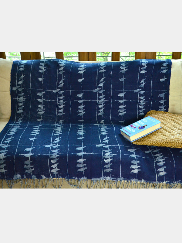 PRINT INDIGO THROW 02