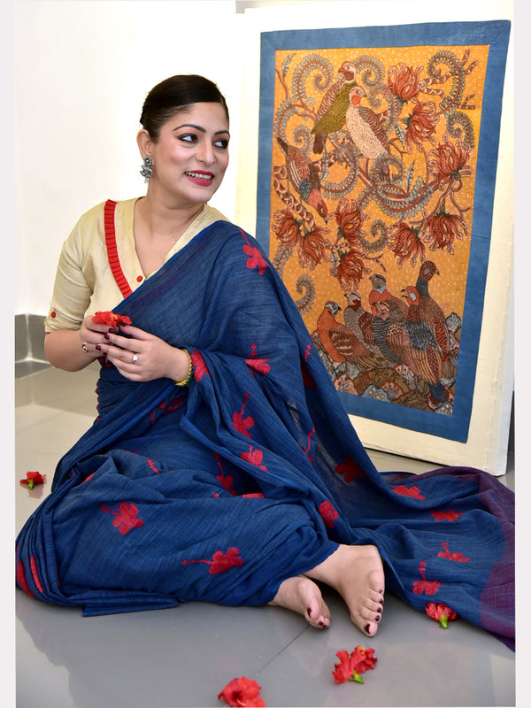 INDIGO JOBA SAREE