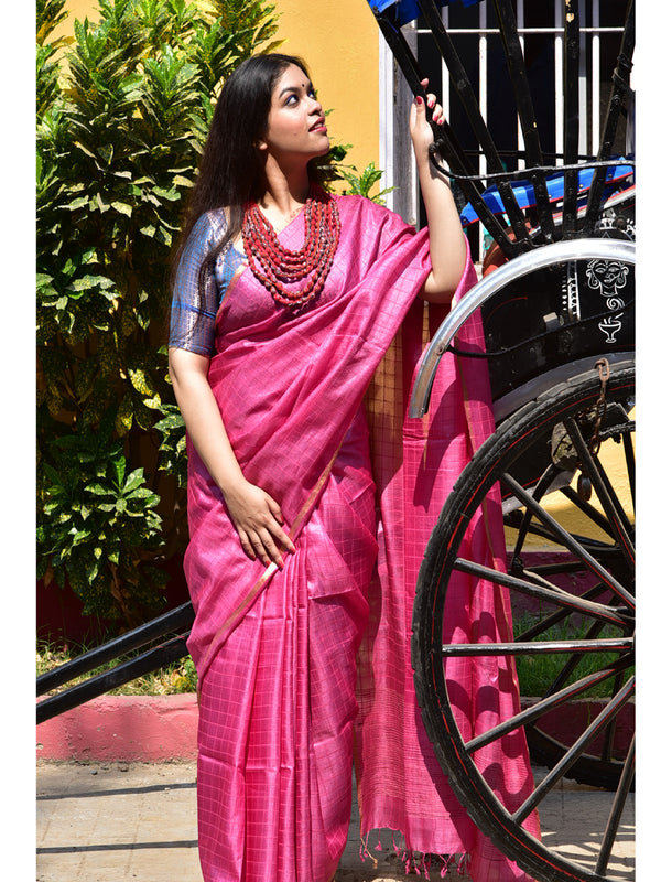 TUSSAR CHK SAREE 03