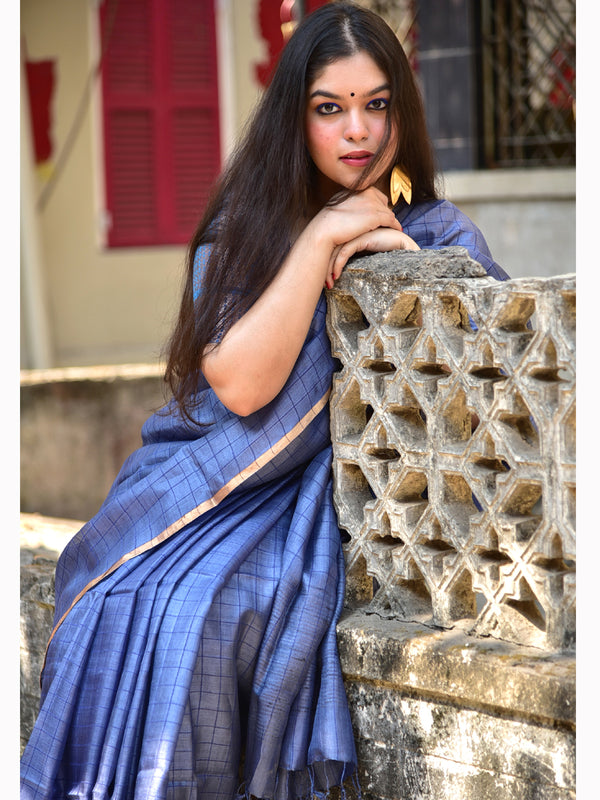 TUSSAR CHK SAREE 04