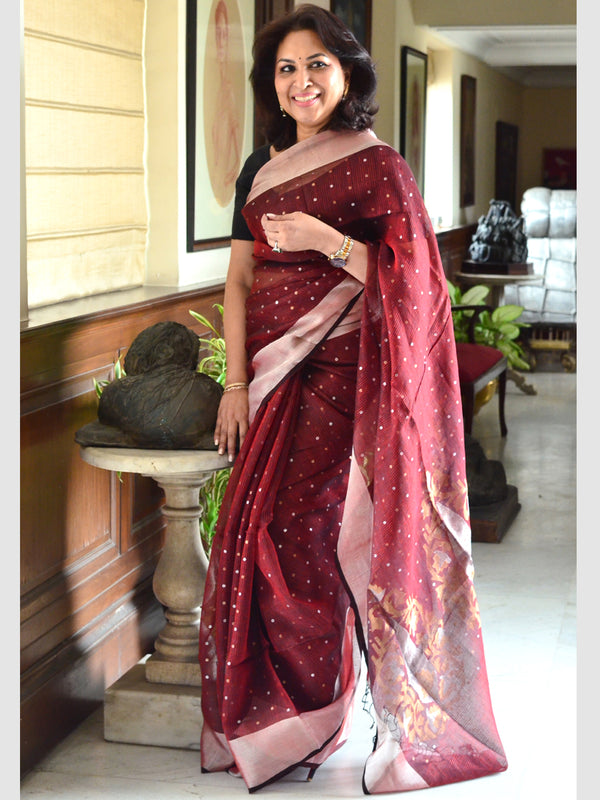 ZEBRA SEQUINS SAREE