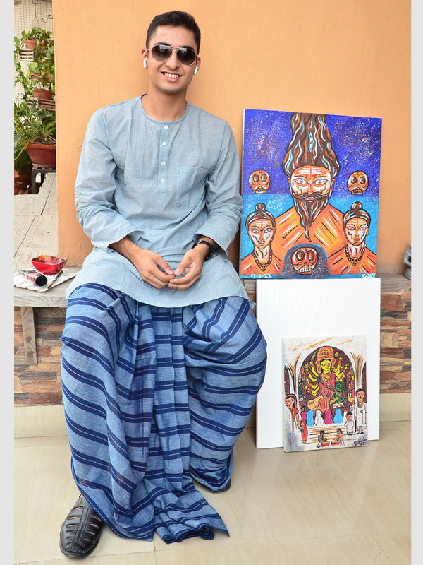 NATURAL DYE 60S DHOTI 02