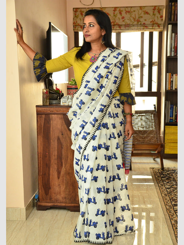 PRINT SAREE 04 (SCOOTER)