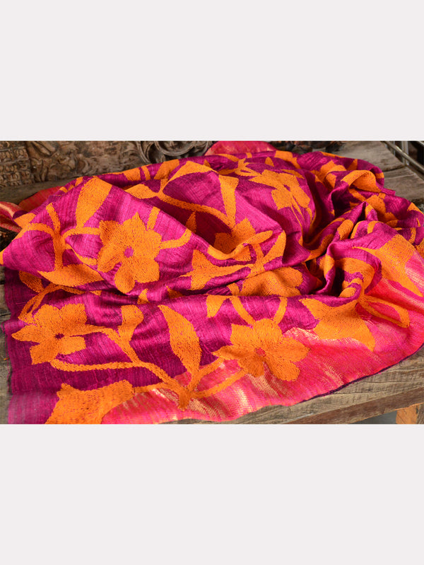 EMB SILK BLOUSE PIECE 07