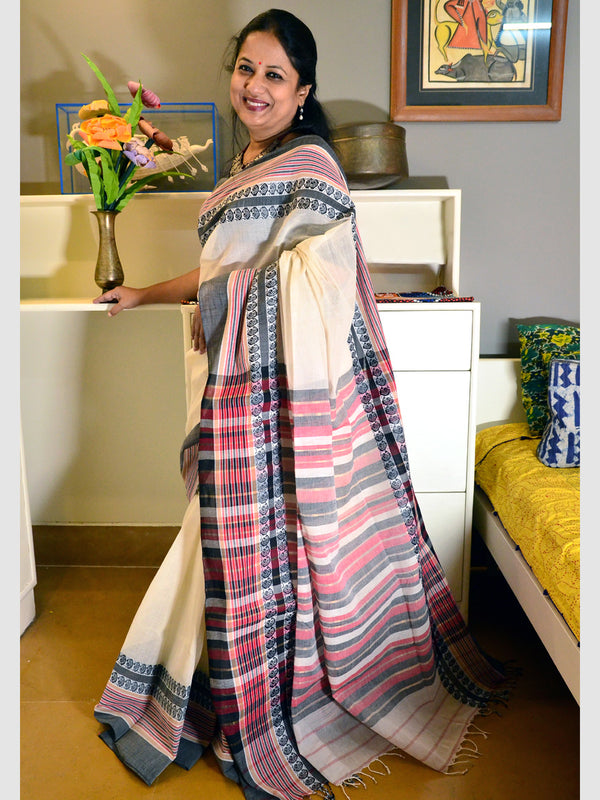 COTTON JORA KALKA SAREE