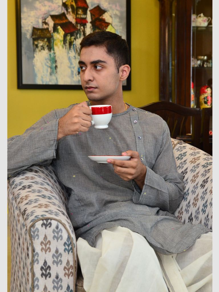 NAYAK KURTA 002 (CHECK BUTI FAB)